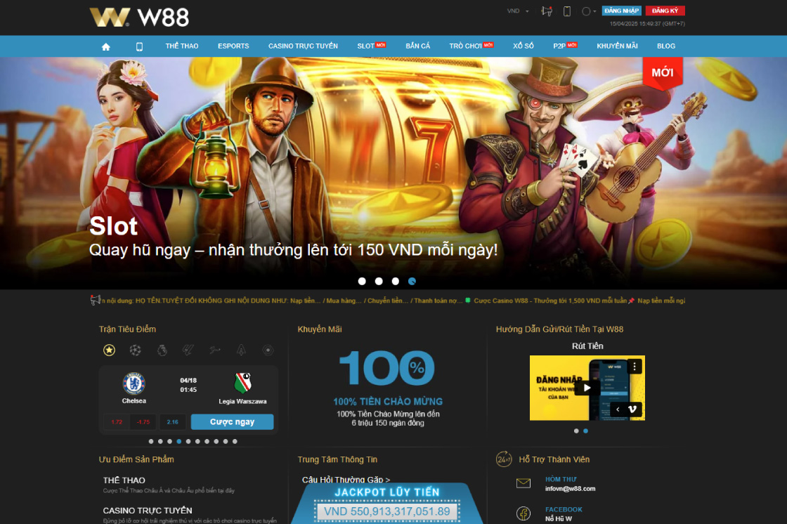 W88 game nổ hũ uy tín nhất tại Việt Nam 2025