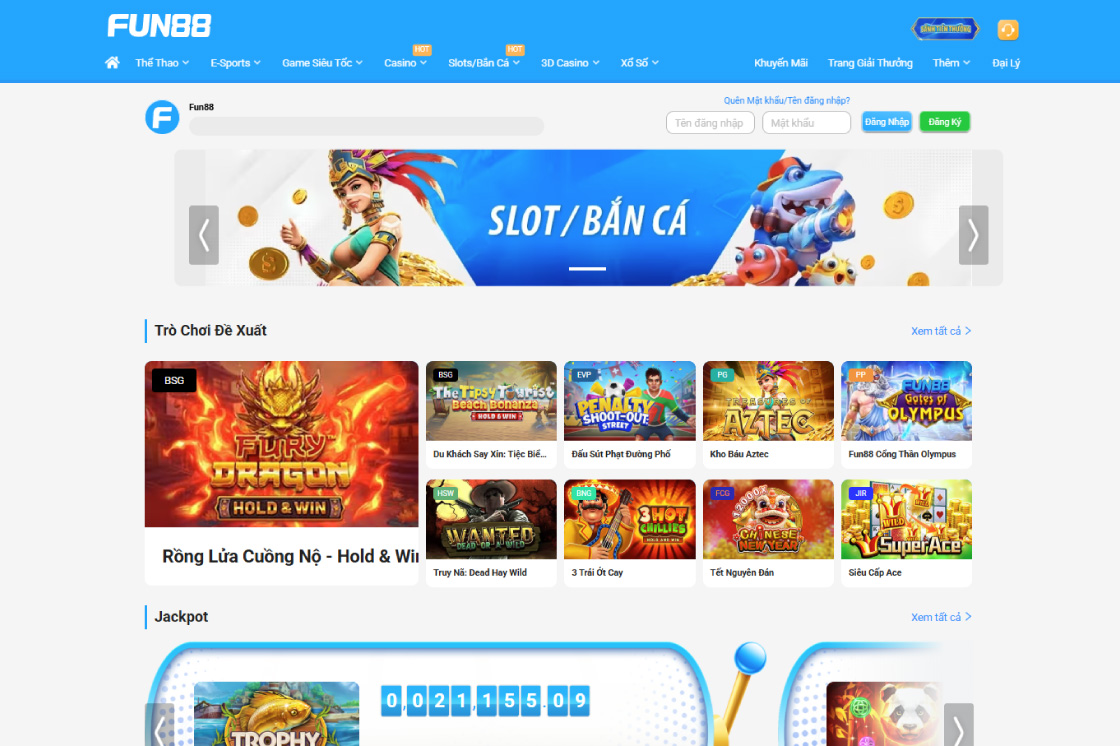 Fun88 game nổ hũ uy tín nhất
